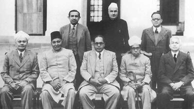 The Constituent Assembly of India in 1946 elected a Drafting Committee headed by Dr Ambedkar, with BN Rau as Constitutional Advisor (HT PHOTO) The Constituent Assembly of India in 1946 elected a Drafting Committee headed by Dr Ambedkar, with BN Rau as Constitutional Advisor (HT PHOTO)