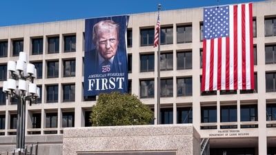 Trump said the penalty for flag-burning would be one year in jail with no opportunity for early release. (AP) Trump said the penalty for flag-burning would be one year in jail with no opportunity for early release. (AP)