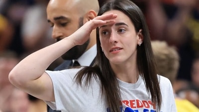 Caitlin Clark has been out since July with a left groin injury, (Getty Images via AFP) Caitlin Clark has been out since July with a left groin injury, (Getty Images via AFP)