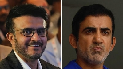Sourav Ganguly, left, could become Gautam Gambhir's successor. (PTI Images) Sourav Ganguly, left, could become Gautam Gambhir's successor. (PTI Images)