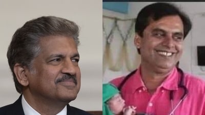 Anand Mahindra hailed Dr Ganesh Rakh, who delivered baby girls free of charge. Anand Mahindra hailed Dr Ganesh Rakh, who delivered baby girls free of charge.
