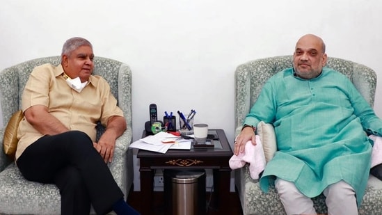 Amit Shah reacted to Jagdeep Dhankhar's resignation as Vice President. (File Photo)