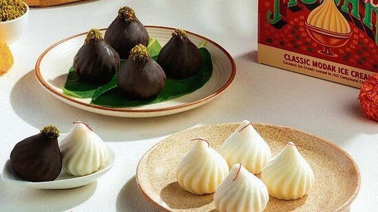 Hocco’s Modak-Shaped Classic and Chocolate Ice Cream flavours