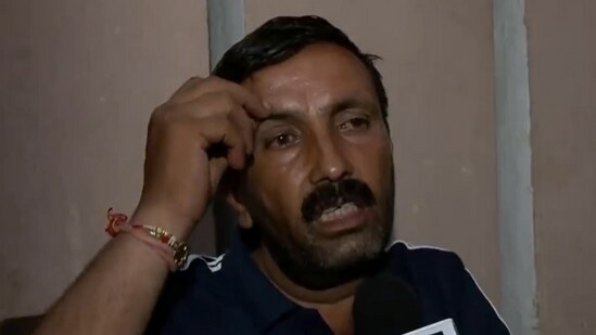 Bhikari Singh Payla, dowry murder victim Nikki Bhati's father, speaking to the media. (ANI)