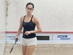Anahat Singh in action at the National Championships in New Delhi. (HT) Anahat Singh in action at the National Championships in New Delhi. (HT)