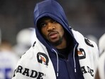 Dallas Cowboys defensive end Micah Parsons walks on the sideline during a preseason game