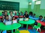 Moga deputy commissioner Sagar Setia on Monday said as part of the pilot project, government primary schools at Bhim Nagar and Talwandi Bhangeriyan village had been selected. (HT) Moga deputy commissioner Sagar Setia on Monday said as part of the pilot project, government primary schools at Bhim Nagar and Talwandi Bhangeriyan village had been selected. (HT)