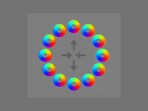 The image shows the circle optical illusion that has left viewers baffled. The image shows the circle optical illusion that has left viewers baffled.