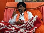 Jalna, India- July 21, 2024: Maratha activist Manoj Jarange Patil launched fresh indefinite hunger strike from Antarwali (Sarathi) village for implementation of Maratha quota demands. July 21, 2024. (Photo by Raju Shinde/HT Photo) (Hindustan Times)