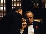 Marlon Brando in a still from The Godfather, inspired by the 1969 novel of the same name by Italian American author.
