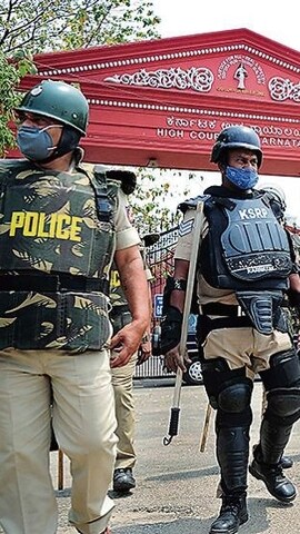 The bomb threats to the Bengaluru courts, linked to previous incidents, prompted FIRs under IT and criminal intimidation laws, with authorities tracing the digital trail. (ANI Photo) The bomb threats to the Bengaluru courts, linked to previous incidents, prompted FIRs under IT and criminal intimidation laws, with authorities tracing the digital trail. (ANI Photo)