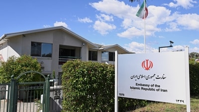 A general view of the Iranian Embassy in Canberra, Australia, Friday, Feb. 10, 2023. (AP) A general view of the Iranian Embassy in Canberra, Australia, Friday, Feb. 10, 2023. (AP)