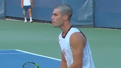 Carlos Alcaraz's new haircut for US Open Carlos Alcaraz's new haircut for US Open
