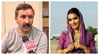Neighbours claimed that the Bhati family was also locked in disputes over Nikki (right) and her sister Kanchan's social media activity. Their father (left) have denied the accusation. (PTI and HT) Neighbours claimed that the Bhati family was also locked in disputes over Nikki (right) and her sister Kanchan's social media activity. Their father (left) have denied the accusation. (PTI and HT)