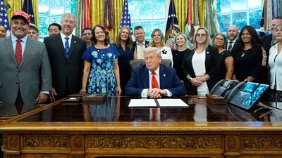 "I think it was the worst day, and in many ways the most embarrassing day, in the history of our country," Trump said. (AP)