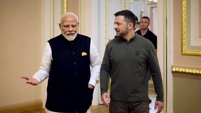 Ukrainian President Volodymyr Zelensky posted a letter he received from Prime Minister Narendra Modi. (AFP File)