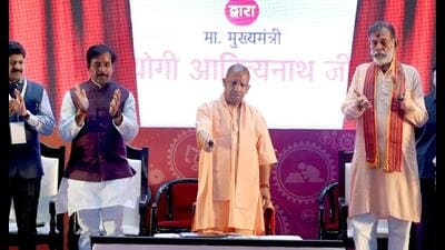 UP CM Yogi Adityanath inaugurating integrated monitoring system portal for Atal residential schools in Lucknow on August 26. (HT photo) UP CM Yogi Adityanath inaugurating integrated monitoring system portal for Atal residential schools in Lucknow on August 26. (HT photo)