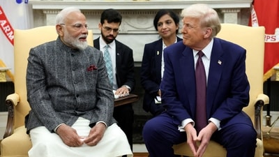 US President Donald Trump meets with Indian Prime Minister Narendra Modi at the White House in Washington, DC US, February 13, 2025. (File Photo/REUTERS)
