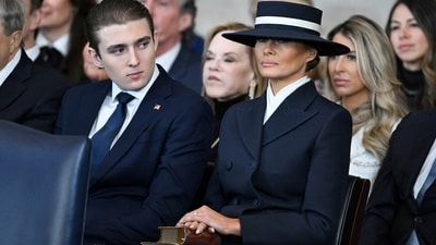 Melania Trump, continues to maintain close surveillance over their son Barron Trump as he prepares for his sophomore year at university. (REUTERS)