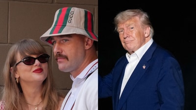 Trump reacts Taylor Swift and Travis Kelce's engagement (AFP) Trump reacts Taylor Swift and Travis Kelce's engagement (AFP)