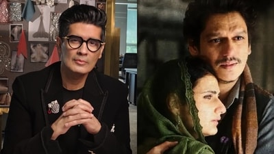 Manish Malhotra and a still from Gustaakh Ishq Manish Malhotra and a still from Gustaakh Ishq