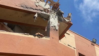 Palestinians try to reach causalties following Israeli strikes on Nasser hospital in Khan Yunis in the southern Gaza Strip on August 25 (AFP) Palestinians try to reach causalties following Israeli strikes on Nasser hospital in Khan Yunis in the southern Gaza Strip on August 25 (AFP)