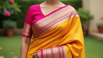 Nauvari sarees for Ganesh Chaturthi: Top 8 picks to welcome the festivities in style (AI Generated) Nauvari sarees for Ganesh Chaturthi: Top 8 picks to welcome the festivities in style (AI Generated)