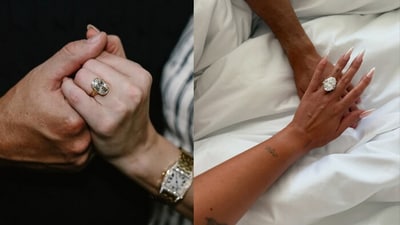 Taylor Swift vs Georgina Rodríguez's engagement ring. (Instagram/taylorswift/georginagio) Taylor Swift vs Georgina Rodríguez's engagement ring. (Instagram/taylorswift/georginagio)