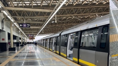 The Yellow Line, a 19.143-km elevated corridor connecting RV Road in Jayanagar to Bommasandra via Electronic City. (X/@WF_Watcher) The Yellow Line, a 19.143-km elevated corridor connecting RV Road in Jayanagar to Bommasandra via Electronic City. (X/@WF_Watcher)