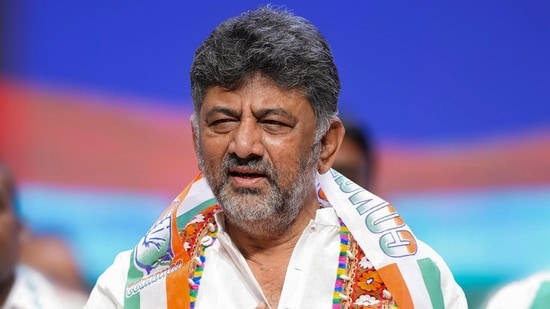Earlier in the day, DK Shivakumar apologised for reciting the RSS anthem in the Assembly. (PTI)