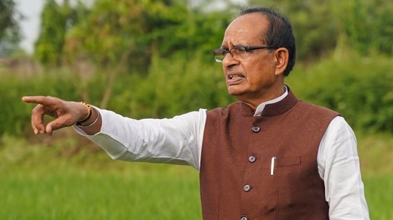 Union minister Shivraj Singh Chouhan, a four-time former CM of Madhya Pradesh, during a recent visit to a farm. (X/@OfficeofSSC)