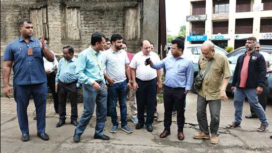 Ram, accompanied by officials from various departments, including roads, water supply, sanitation, drainage, waste management, and gardens, reviewed on-site. (HT)