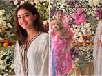 Ananya Panday stuns in ivory kurta set for Ganesh Chaturthi celebration. Ananya Panday stuns in ivory kurta set for Ganesh Chaturthi celebration.