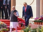 PM Narendra Modi and US President Donald Trump in February 2025. Relations have since undergone a change as Trump put huge tariffs on Indian imports into the US. PM Narendra Modi and US President Donald Trump in February 2025. Relations have since undergone a change as Trump put huge tariffs on Indian imports into the US.