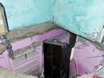Police said the flats in the scheme have ground plus two floors and have become dilapidated over the past several years. (Sakib Ali/HT Photos)
