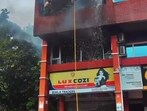 Preliminary reports suggest the fire may have been triggered by a short circuit, though police said CCTV footage is being reviewed to ascertain the exact cause. (HT Photo) Preliminary reports suggest the fire may have been triggered by a short circuit, though police said CCTV footage is being reviewed to ascertain the exact cause. (HT Photo)