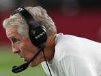 Las Vegas Raiders head coach Pete Carroll watches play during the first half of an NFL preseason football game agaisnt the Arizona Cardinals, Saturday, Aug. 23, 2025, in Glendale. (AP Photo/Rick Scuteri) Las Vegas Raiders head coach Pete Carroll watches play during the first half of an NFL preseason football game agaisnt the Arizona Cardinals, Saturday, Aug. 23, 2025, in Glendale. (AP Photo/Rick Scuteri)