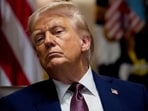 US President Donald Trump during a cabinet meeting at the White House in Washington, DC, US, on Tuesday, August 26, 2025. 