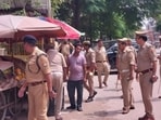 The enforcement drive has covered multiple areas, including Lal Kuan, Indirapuram, Rakesh Marg, Chaudhary Morh, Hapur Road, Meerut crossing, Raj Nagar Extension, Mohan Nagar, Maharajpur border, Seemapuri border, Tulsi Niketan, Bhopra, Dasna and Masuri, among others. (Sakib Ali/HT Photo)