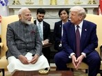 A file photo of India's Prime Minister Narendra Modi (left) and US President Donald Trump during their meeting in the White House, Washington DC.
