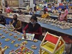 A toy factory in Greater Noida. The US tariff on India threatens its export competitiveness against rivals like China, Vietnam and Bangladesh.