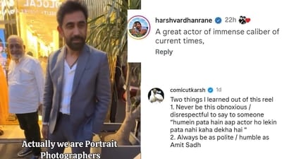 A screengrab of the viral video shows Amit Sadh at Khan Market. (Photo: Instagram) A screengrab of the viral video shows Amit Sadh at Khan Market. (Photo: Instagram)