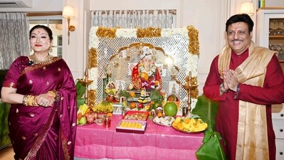 Sunita Ahuja and Govinda