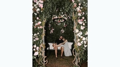 Taylor Swift and Travis Kelce's engagement photo. (Instagram/@taylorswift) Taylor Swift and Travis Kelce's engagement photo. (Instagram/@taylorswift)