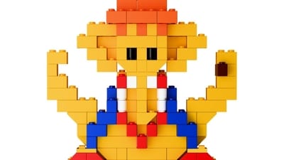 Designed as a build-it-yourself set, the kit allows families, especially children, to assemble a Ganesha idol from interlocking blocks. Designed as a build-it-yourself set, the kit allows families, especially children, to assemble a Ganesha idol from interlocking blocks.