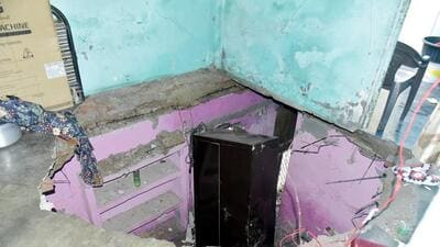 Police said the flats in the scheme have ground plus two floors and have become dilapidated over the past several years. (Sakib Ali/HT Photos)