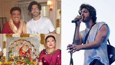 Govinda, Yashvardhan Ahuja, Sunita Ahuja and Ahaan Panday Govinda, Yashvardhan Ahuja, Sunita Ahuja and Ahaan Panday