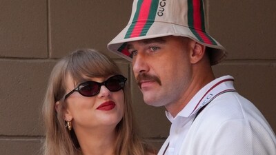 Taylor Swift and Travis Kelce announced their engagement on Tuesday (AFP) Taylor Swift and Travis Kelce announced their engagement on Tuesday (AFP)