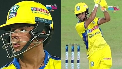 Aaryavir Sehwag made his DPL debut on Wednesday Aaryavir Sehwag made his DPL debut on Wednesday