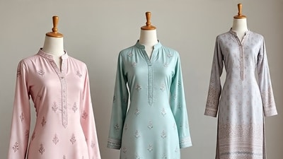 Top 8 Chanderi kurtas for women: Stylish picks to combine grace and modern comfort (AI Generated) Top 8 Chanderi kurtas for women: Stylish picks to combine grace and modern comfort (AI Generated)